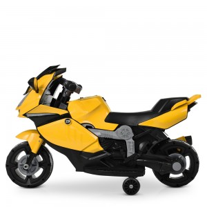 Детский мотоцикл Bambi M 4082-6 BMW, желтый