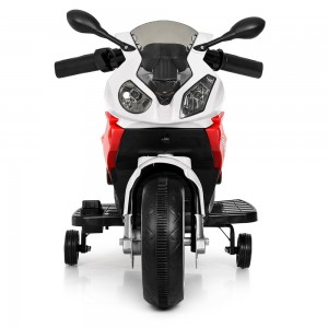 Детский мотоцикл Bambi M 4103-1-3 BMW, бело-красный