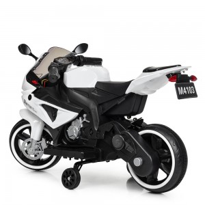 Детский мотоцикл Bambi M 4103-1-1 BMW, белый