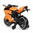 Дитячий мотоцикл Bambi M 4104 EL-7 Ducati, помаранчевий