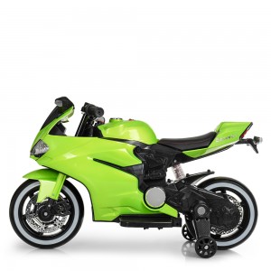 Детский мотоцикл Bambi M 4104-1 ELS-5 Ducati, зеленый