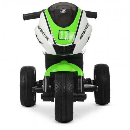 Дитячий мотоцикл Bambi M 4135 EL-1-5 Yamaha, біло-зелений