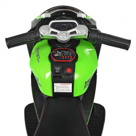 Дитячий мотоцикл Bambi M 4135 EL-1-5 Yamaha, біло-зелений