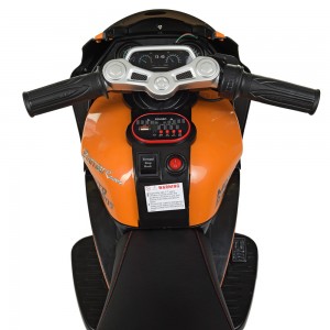 Детский мотоцикл Bambi M 4135-1 EL-7 Yamaha, черно-оранжевый