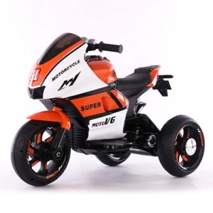 Детский мотоцикл Bambi M 4135 L-1-7 Yamaha, бело-оранжевый