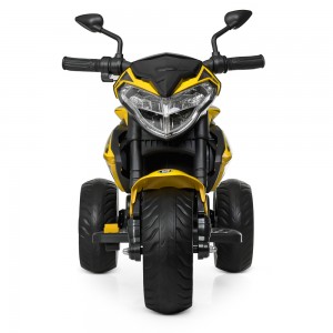 Детский мотоцикл Bambi M 4152 EL-6, желтый