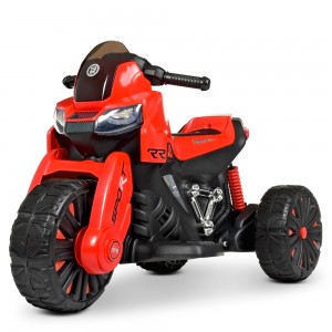 Детский мотоцикл Bambi M 4193 EL-3 BMW, красный