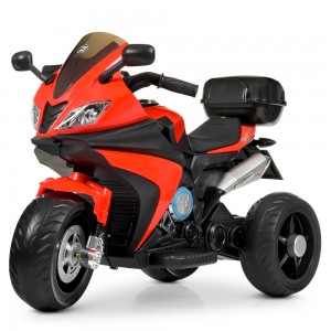 Детский мотоцикл Bambi M 4195-1 EL-3 BMW, красный