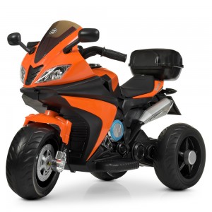 Детский мотоцикл Bambi M 4195 EL-7 BMW, оранжевый