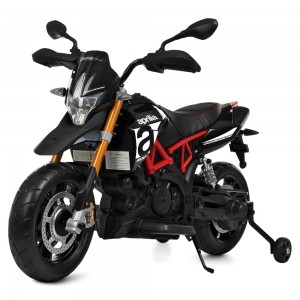 Дитячий мотоцикл Bambi M 4252 EL-2 Aprilia Dorsoduro 900, чорний