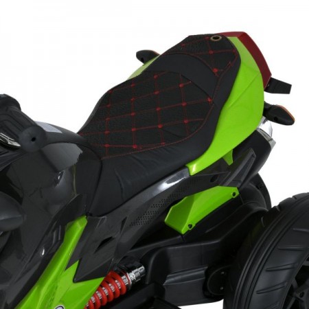 Дитячий мотоцикл BMW K1300S Bambi M 4274EL-5, зелений, 2 мотори по 35W, EVA, екошкіра, MP3, USB, TF