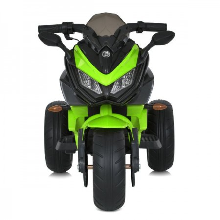 Дитячий мотоцикл BMW K1300S Bambi M 4274EL-5, зелений, 2 мотори по 35W, EVA, екошкіра, MP3, USB, TF