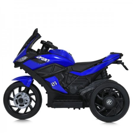 Детский мотоцикл Ducati Bambi Racer M 4454ELR-4 синий, с пультом управления, 2 мотора по 35W, EVA, кожа, MP3/USB/TF