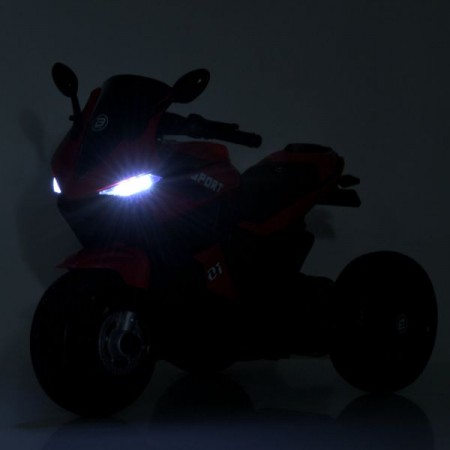 Детский мотоцикл Ducati Bambi Racer M 4454ELR-4 синий, с пультом управления, 2 мотора по 35W, EVA, кожа, MP3/USB/TF