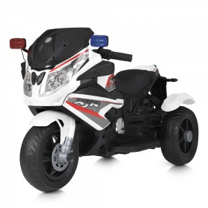 Дитячий мотоцикл Bambi M 4851 EL-1 Police, білий