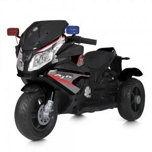 Детский мотоцикл Bambi M 4851 EL-2 Police, черный