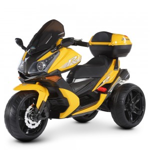 Детский мотоцикл Bambi M 4852 EL-6, желтый