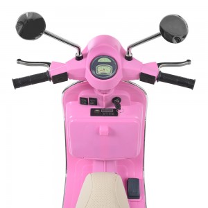 Детский мотоцикл M 4939 EL-8 Скутер Vespa, розовый