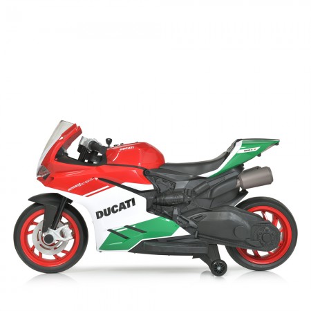 Детский мотоцикл Bambi M 5009 E-1-3 Ducati, красно-белый