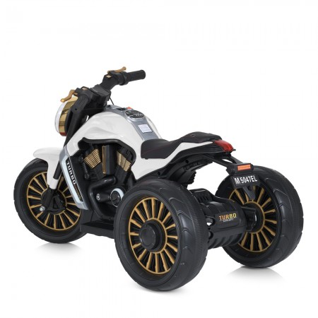 Детский мотоцикл Bambi M 5048EL-1 Harley-Davidson V-Rod белый, 2 мотора по 25W, EVA, кожа, MP3, USB, Bluetooth Детский мотоцикл Bambi M 5048EL-1 Harley-Davidson V-Rod белый, 2 мотора по 25W, EVA, кожа, MP3, USB, Bluetooth