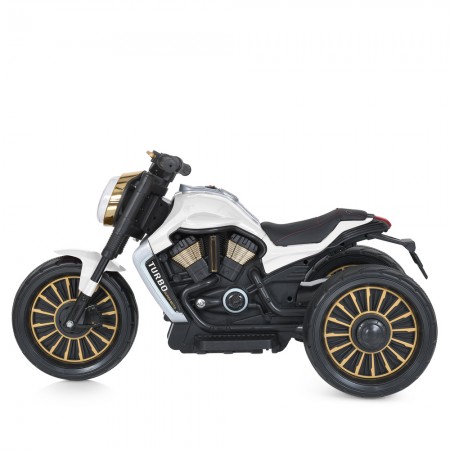 Детский мотоцикл Bambi M 5048EL-1 Harley-Davidson V-Rod белый, 2 мотора по 25W, EVA, кожа, MP3, USB, Bluetooth Детский мотоцикл Bambi M 5048EL-1 Harley-Davidson V-Rod белый, 2 мотора по 25W, EVA, кожа, MP3, USB, Bluetooth