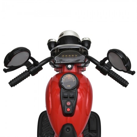 Детский мотоцикл Harley-Davidson Softail M 5739EL-3 красный, 2 мотора по 35W, EVA, экокожа, свет, музыка