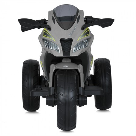 Дитячий мотоцикл Kawasaki Ninja ZX-10R M 5806EL-11 сірий, 2 мотори по 35W, EVA, шкіра, MP3, Bluetooth Дитячий мотоцикл Kawasaki Ninja ZX-10R M 5806EL-11 сірий, 2 мотори по 35W, EVA, шкіра, MP3, Bluetooth