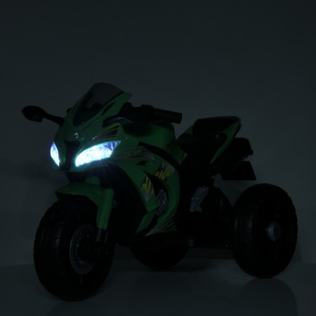 Дитячий мотоцикл Kawasaki Ninja ZX-10R M 5806EL-11 сірий, 2 мотори по 35W, EVA, шкіра, MP3, Bluetooth Дитячий мотоцикл Kawasaki Ninja ZX-10R M 5806EL-11 сірий, 2 мотори по 35W, EVA, шкіра, MP3, Bluetooth