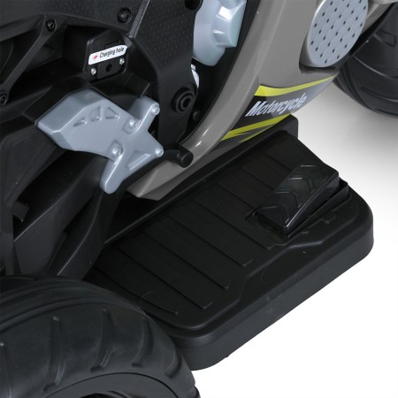 Дитячий мотоцикл Kawasaki Ninja ZX-10R M 5806EL-11 сірий, 2 мотори по 35W, EVA, шкіра, MP3, Bluetooth Дитячий мотоцикл Kawasaki Ninja ZX-10R M 5806EL-11 сірий, 2 мотори по 35W, EVA, шкіра, MP3, Bluetooth