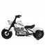 Дитячий мотоцикл Harley-Davidson Fat Boy M 6016AL-1, 1 мотор 350W, Bluetooth, USB, TF, екошкіра, надувні гумові колеса, білий