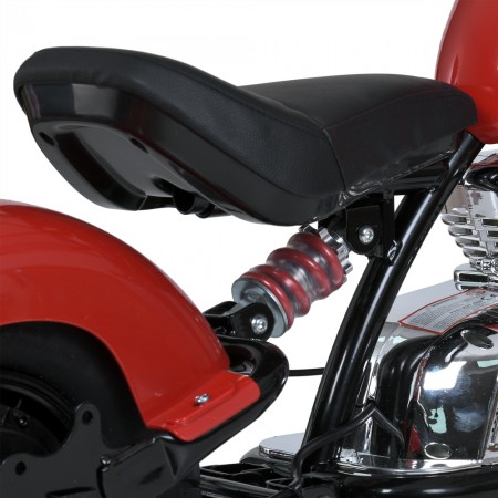 Дитячий мотоцикл Harley-Davidson Fat Boy M 6016AL-3, 1 мотор 350W, Bluetooth, USB, TF, екошкіра, надувні гумові колеса, червоний