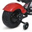 Дитячий мотоцикл Harley-Davidson Fat Boy M 6016AL-3, 1 мотор 350W, Bluetooth, USB, TF, екошкіра, надувні гумові колеса, червоний