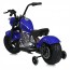 Дитячий мотоцикл Harley-Davidson Fat Boy M 6016AL-4, 1 мотор 350W, Bluetooth, USB, TF, екошкіра, надувні гумові колеса, синій