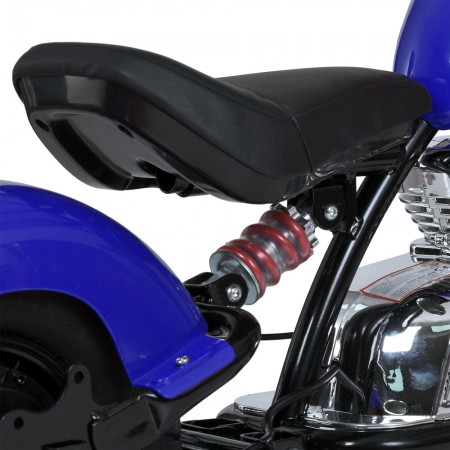 Дитячий мотоцикл Harley-Davidson Fat Boy M 6016AL-4, 1 мотор 350W, Bluetooth, USB, TF, екошкіра, надувні гумові колеса, синій