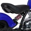 Дитячий мотоцикл Harley-Davidson Fat Boy M 6016AL-4, 1 мотор 350W, Bluetooth, USB, TF, екошкіра, надувні гумові колеса, синій