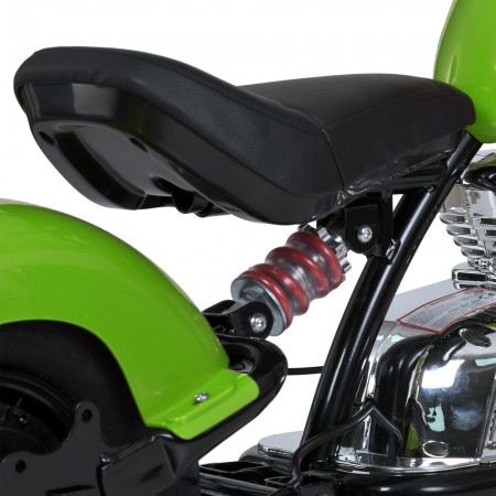 Дитячий мотоцикл Harley-Davidson Fat Boy M 6016AL-5, 1 мотор 350W, Bluetooth, USB, TF, екошкіра, надувні гумові колеса, зелений