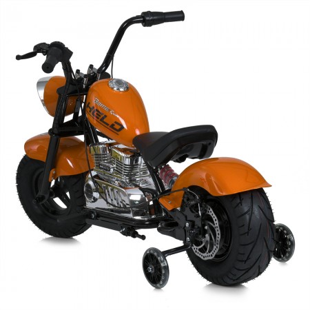 Детский мотоцикл Harley-Davidson Fat Boy M 6016AL-7, 1 мотор 350W, Bluetooth, USB, TF, экокожа, надувные резиновые колеса, оранжевый Детский мотоцикл Harley-Davidson Fat Boy M 6016AL-7, 1 мотор 350W, Bluetooth, USB, TF, экокожа, надувные резиновые колеса, оранжевый