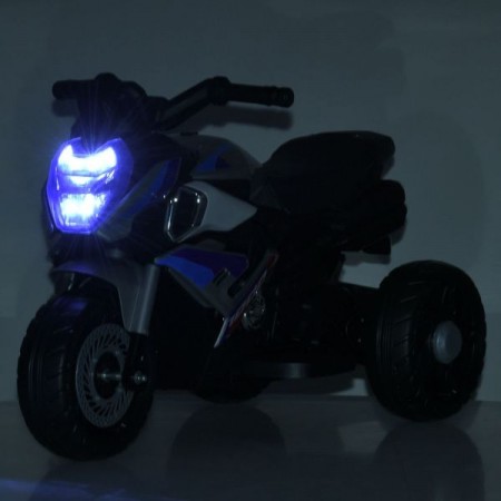 Детский мотоцикл BMW S1000R M 6262EL-11, 2 мотора по 25W, EVA, кожа, Bluetooth, USB, TF, серый