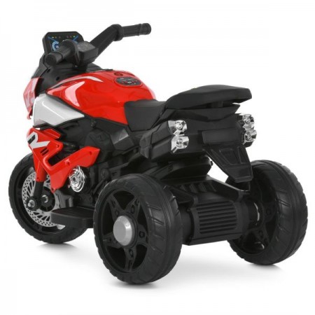 Детский мотоцикл BMW S1000R M 6262EL-3, 2 мотора по 25W, EVA, кожа, Bluetooth, USB, TF, красный Детский мотоцикл BMW S1000R M 6262EL-3, 2 мотора по 25W, EVA, кожа, Bluetooth, USB, TF, красный