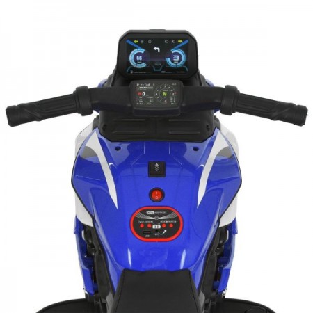 Детский мотоцикл BMW S1000R M 6262EL-4, 2 мотора по 25W, EVA, кожа, Bluetooth, USB, TF, синий