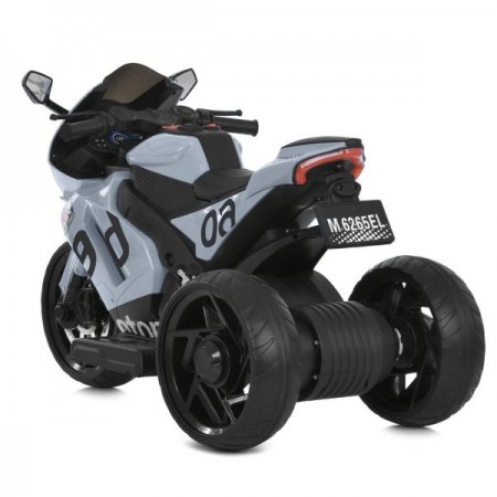 Детский мотоцикл Aprilia RS 660 RSV4 M 6265EL-11 серый, 2 мотора по 35W, EVA, кожа, Bluetooth, USB, TF Детский мотоцикл Aprilia RS 660 RSV4 M 6265EL-11 серый, 2 мотора по 35W, EVA, кожа, Bluetooth, USB, TF