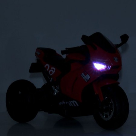 Детский мотоцикл Aprilia RS 660 RSV4 M 6265EL-11 серый, 2 мотора по 35W, EVA, кожа, Bluetooth, USB, TF Детский мотоцикл Aprilia RS 660 RSV4 M 6265EL-11 серый, 2 мотора по 35W, EVA, кожа, Bluetooth, USB, TF