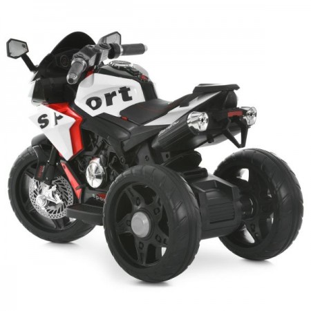 Детский мотоцикл Kawasaki Ninja M 6267EL-3 красный, 2 мотора по 35W, EVA, кожа, Bluetooth