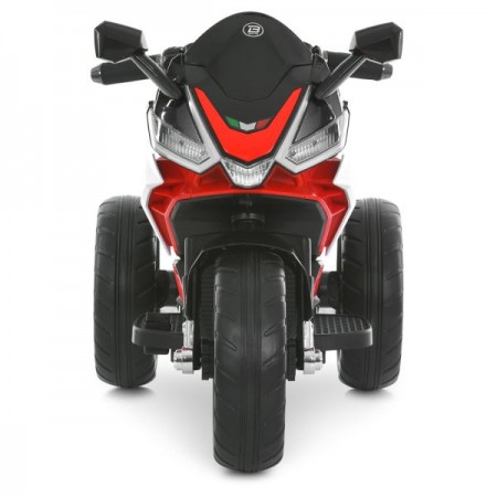 Детский мотоцикл Kawasaki Ninja M 6267EL-3 красный, 2 мотора по 35W, EVA, кожа, Bluetooth