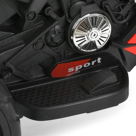 Детский мотоцикл Kawasaki Ninja M 6267EL-3 красный, 2 мотора по 35W, EVA, кожа, Bluetooth
