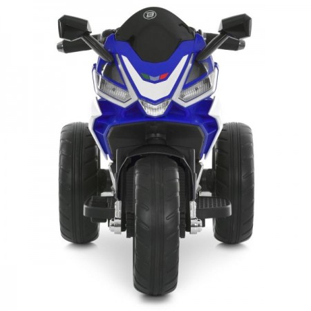 Детский мотоцикл Kawasaki Ninja M 6267EL-4 синий, 2 мотора по 35W, EVA, кожа, Bluetooth Детский мотоцикл Kawasaki Ninja M 6267EL-4 синий, 2 мотора по 35W, EVA, кожа, Bluetooth