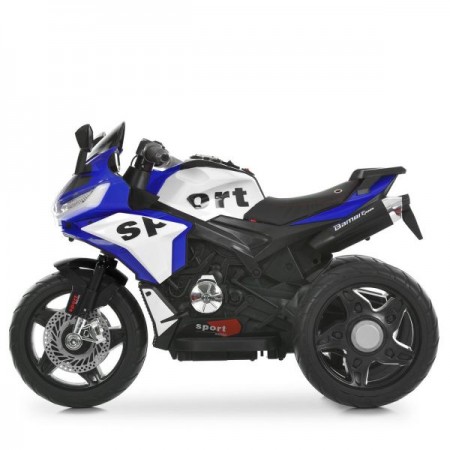 Детский мотоцикл Kawasaki Ninja M 6267EL-4 синий, 2 мотора по 35W, EVA, кожа, Bluetooth Детский мотоцикл Kawasaki Ninja M 6267EL-4 синий, 2 мотора по 35W, EVA, кожа, Bluetooth