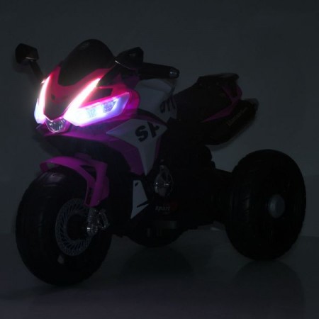 Детский мотоцикл Kawasaki Ninja M 6267EL-4 синий, 2 мотора по 35W, EVA, кожа, Bluetooth Детский мотоцикл Kawasaki Ninja M 6267EL-4 синий, 2 мотора по 35W, EVA, кожа, Bluetooth