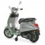 Детский мотоцикл Vespa Primavera M 6288EL-11-5, 1 мотор 45W, EVA, кожа, MP3, Bluetooth, серо-салатовый