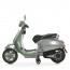 Детский мотоцикл Vespa Primavera M 6288EL-11-5, 1 мотор 45W, EVA, кожа, MP3, Bluetooth, серо-салатовый